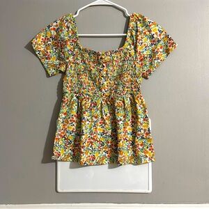 kids floral colorful top